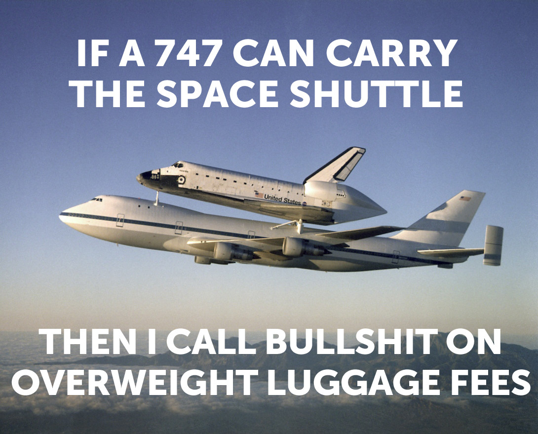 shuttle on 747