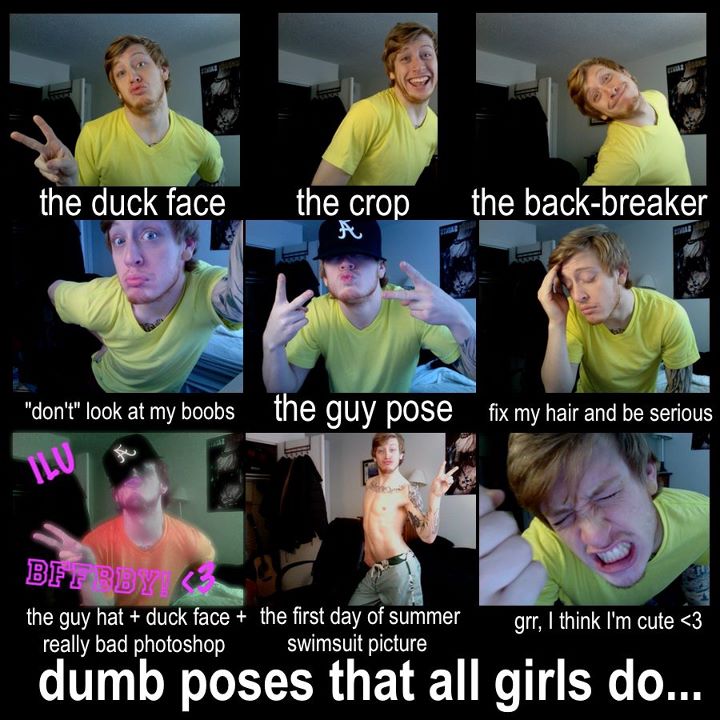 dumb poses all girls do